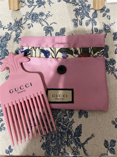 gucci comb and pouch